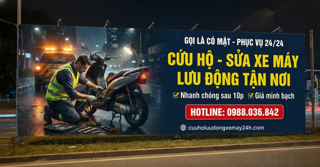 Cứu Hộ Xe Máy – Sửa Xe Máy Lưu Động Chuyên Nghiệp